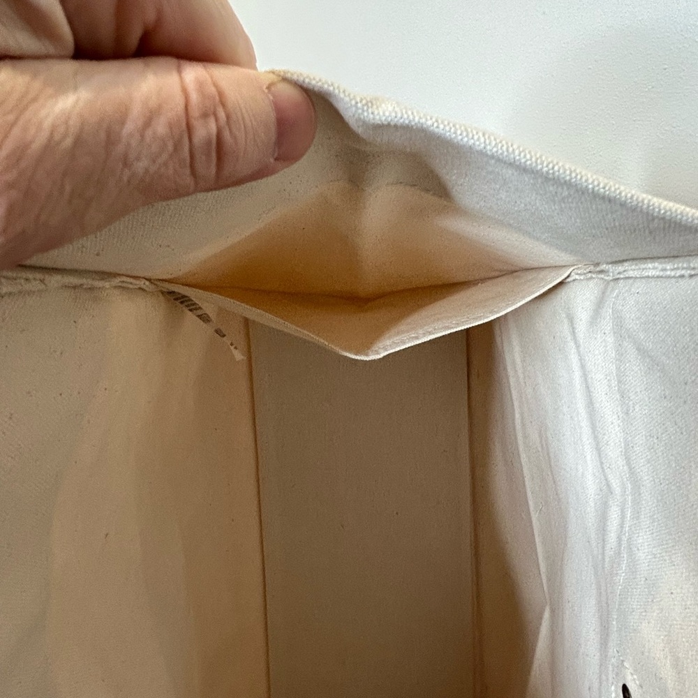 BF Blackberry Farm Canvas Tote with Leather Handles Smile Southern - Picture 10 of 11